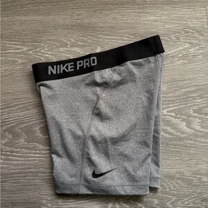 Nike Pro Heather Gray Training Shorts